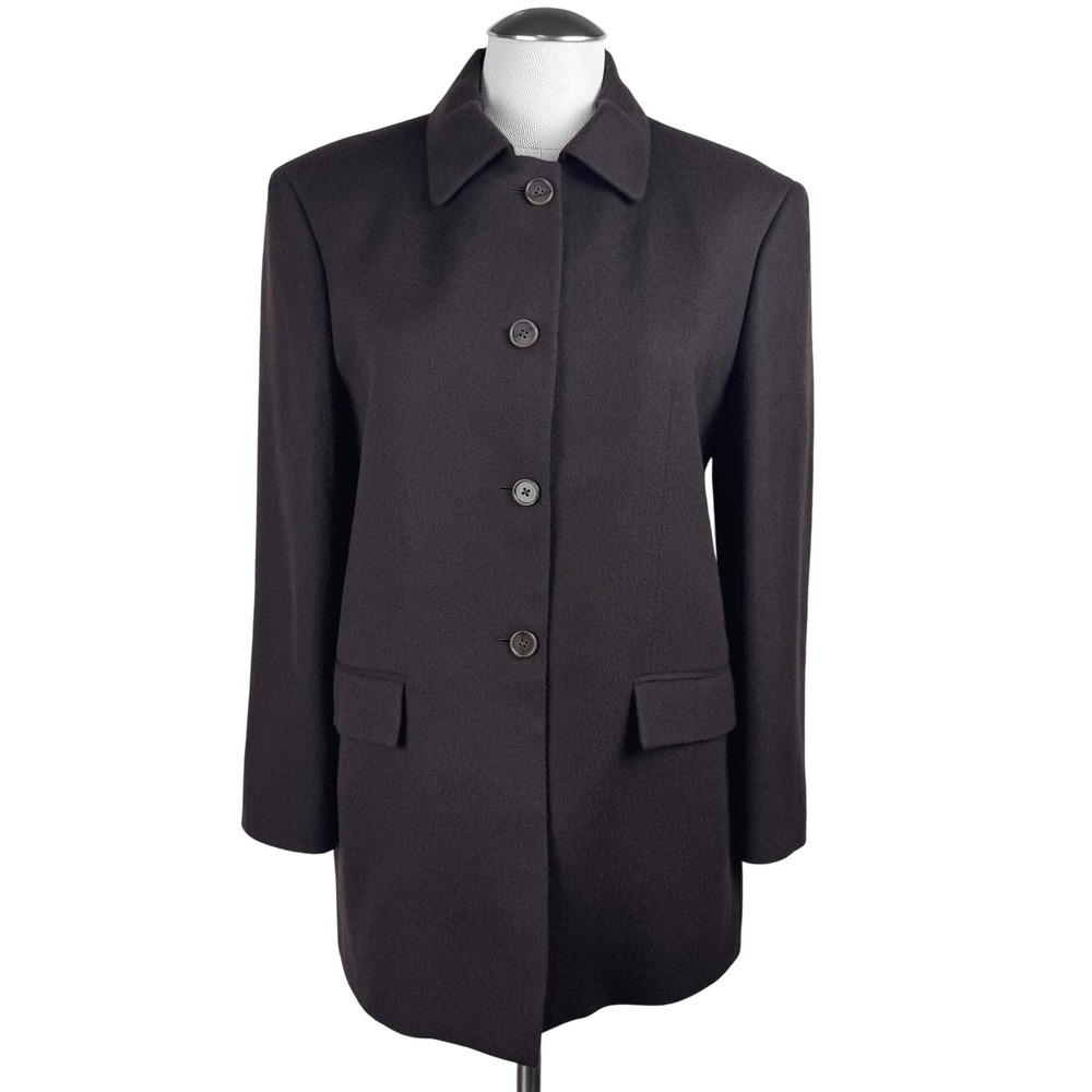 Sfi Femme Womens Brown Loro Piana 100%‎ Worsted Camel Hair Blazer Jacket Size 4